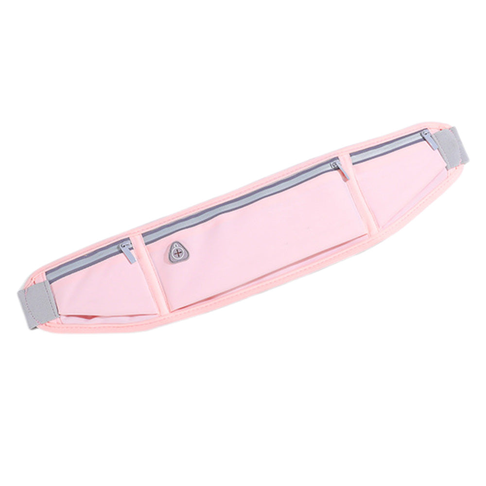 Running Belt Waist Pack Ultra Light Water Resistant Fitness Belt Waist Bag Pink