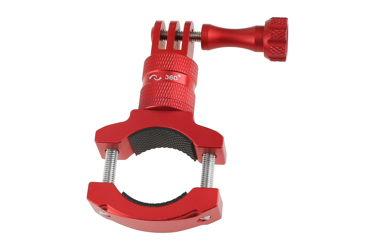 2Pcs Aluminum Bike Handlebar Mount Bicycle Mount for GoPro Hero 13 12 11-Red