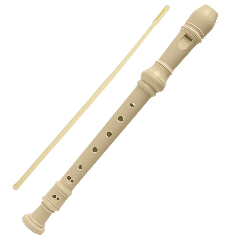 ABS 8-Hole Descant Soprano Recorder for Beginners -Beige
