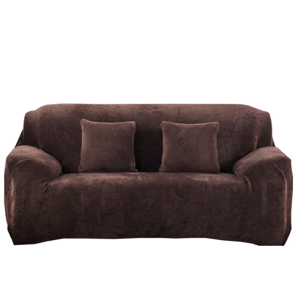 Velvet Stretch Sofa Slipcover Sofa Couch Furniture Protector Cover Coffee