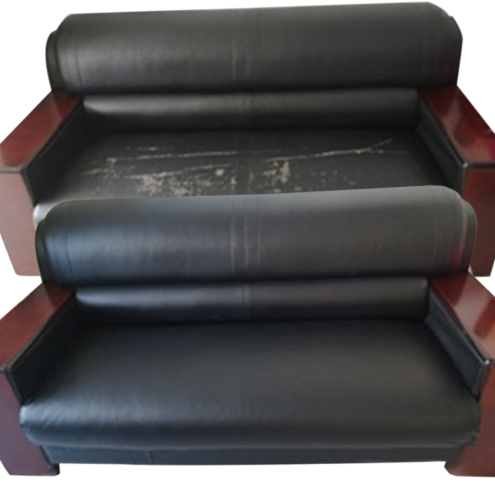 2M Self-Adhesive Leather Repair Patch Renovation Sticker for Couch Sofa Car Seat Chair Black