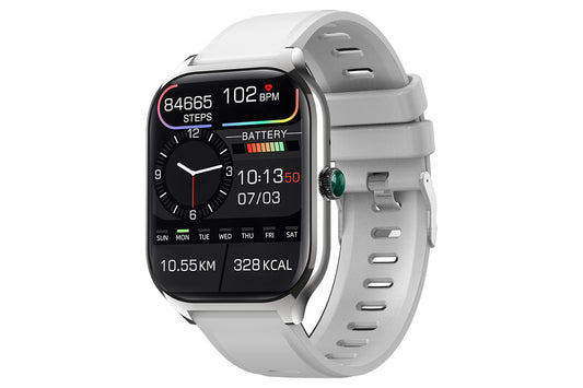 Smart Watch 2.01-Inch Fitness Watch with Heart Rate Sleep Monitor Blood Oxygen 123 Sports Modes Activity Tracker -Grey