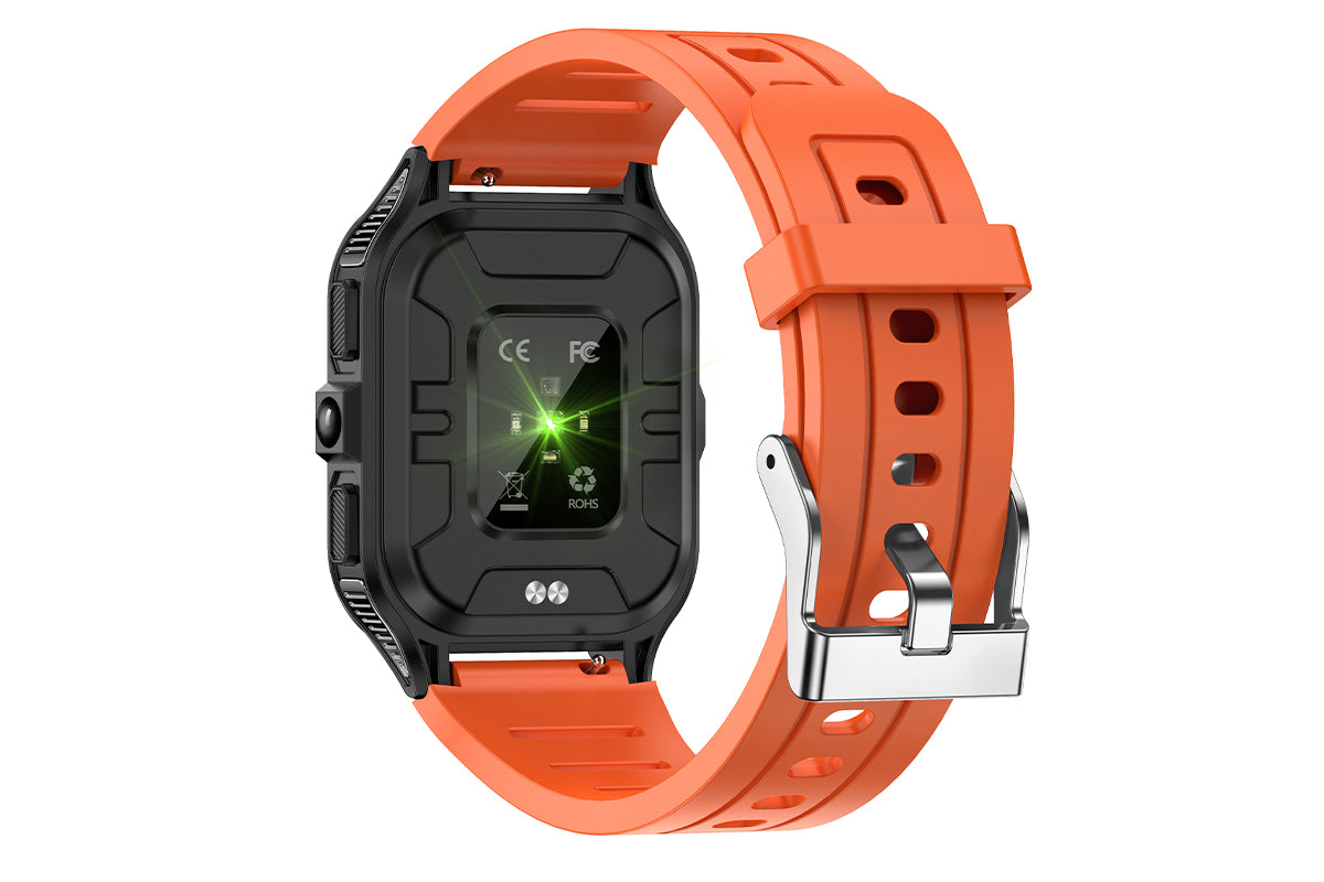 Smart Watches for Men Fitness Tracker with Call Function 100+ Sport Modes Flashlight-Orange
