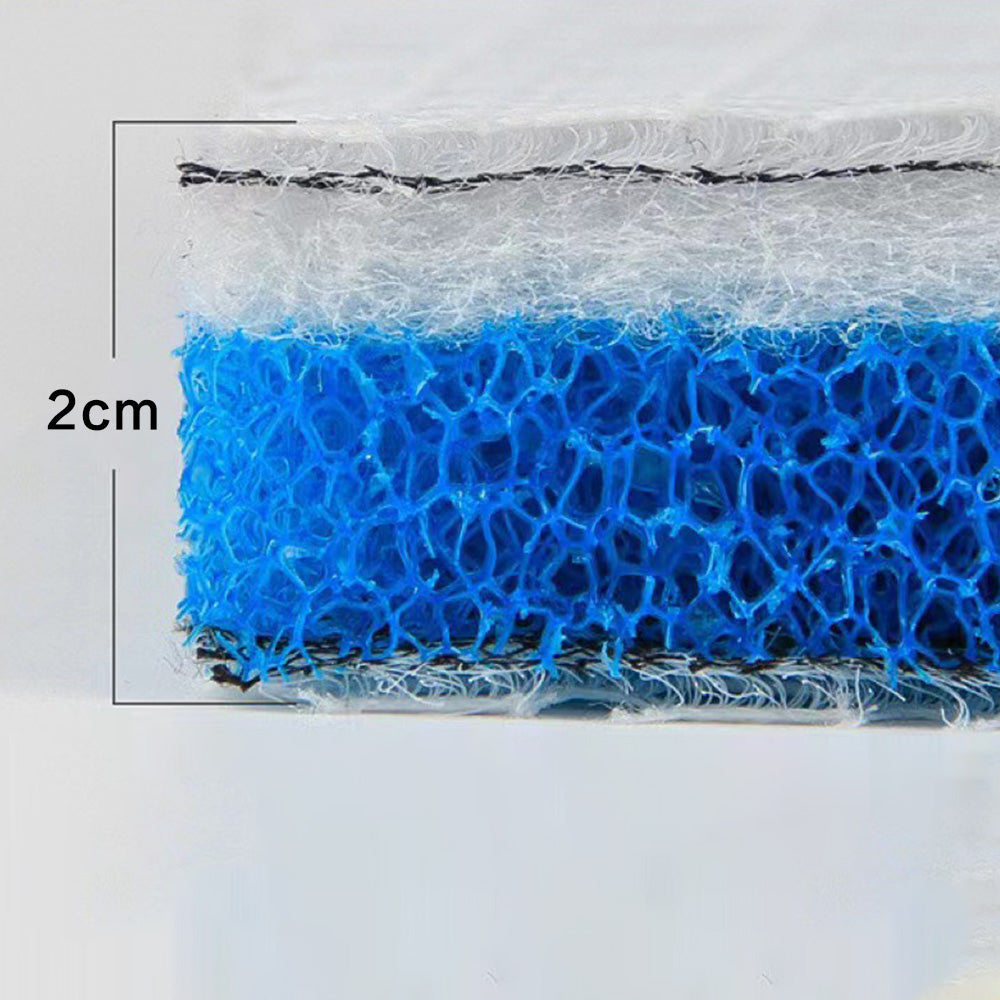 4Pcs Replacement Aquarium Filters 8-Layer Reusable Density Filter for Fish Tank