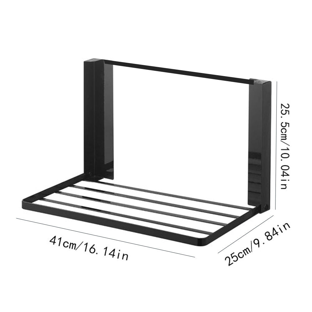 Foldable Storage Shelf for Washing Machine and Refrigerator-White