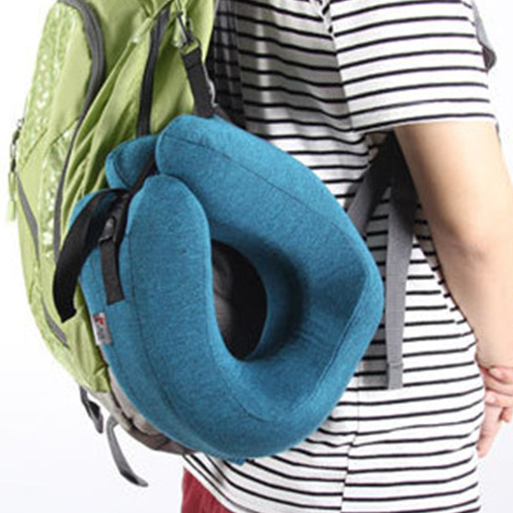 Travel U-Shaped Neck Pillow Memory Foam Airplane Sleeping Headrest