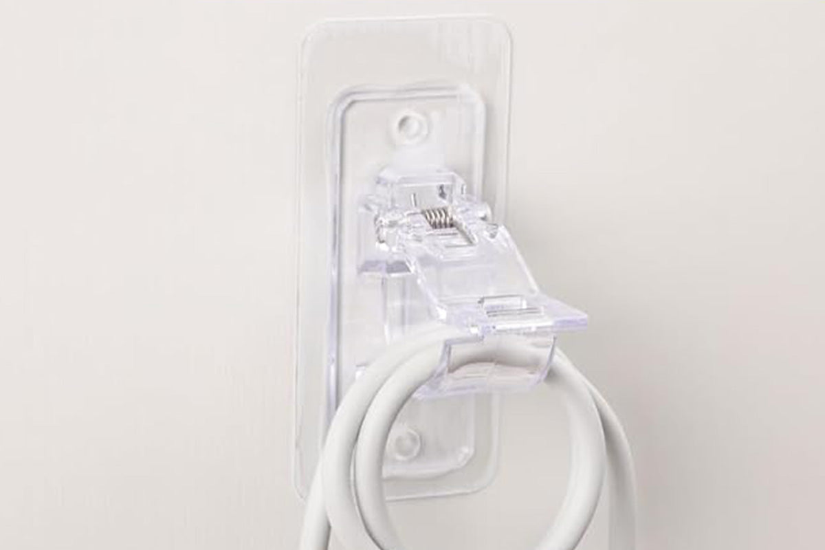 Self Adhesive Curtain Rod Brackets Invisible Holders - Clear