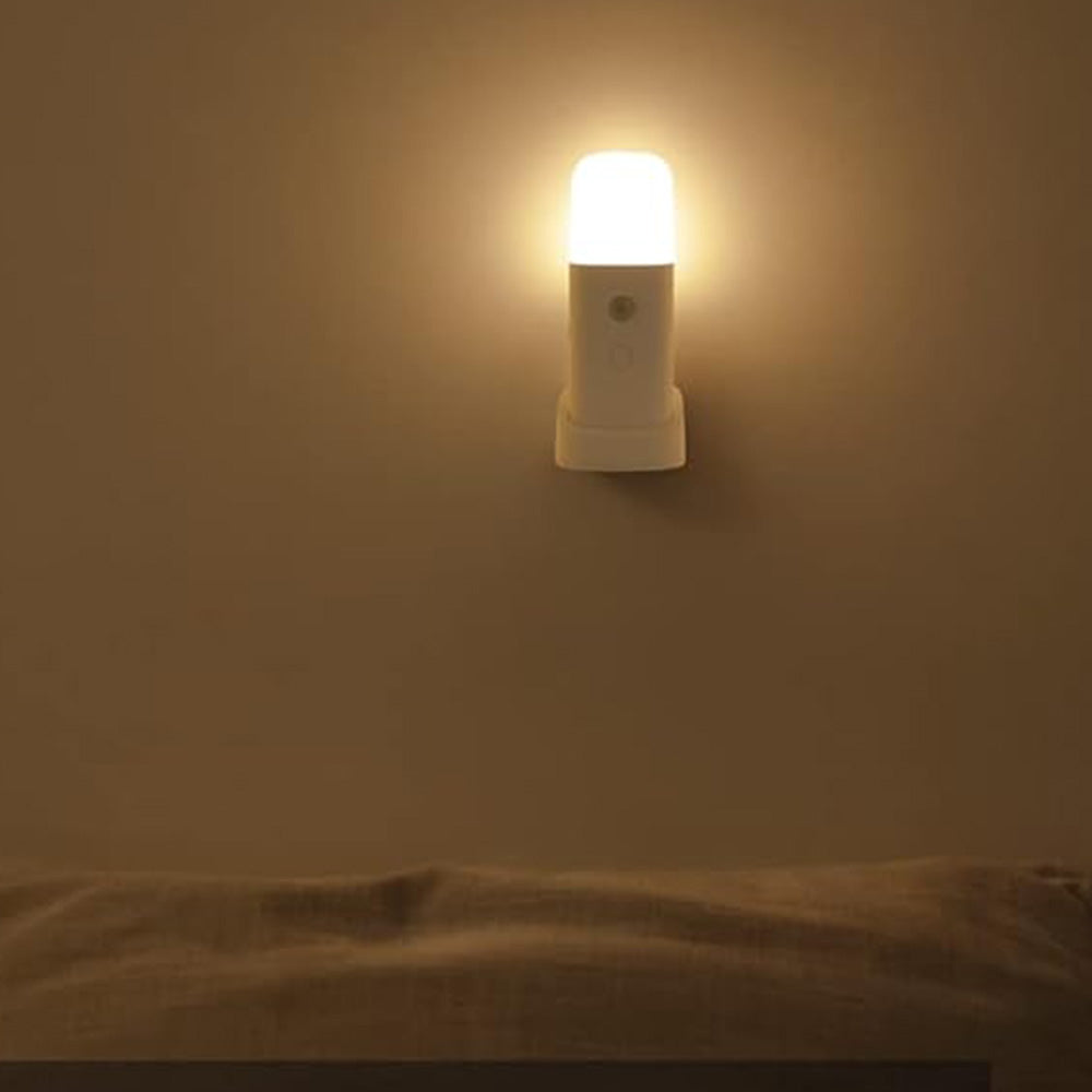 Dimmable Motion Sensor Night Light Rechargeable Nightlight with 5 Brightness Levels White