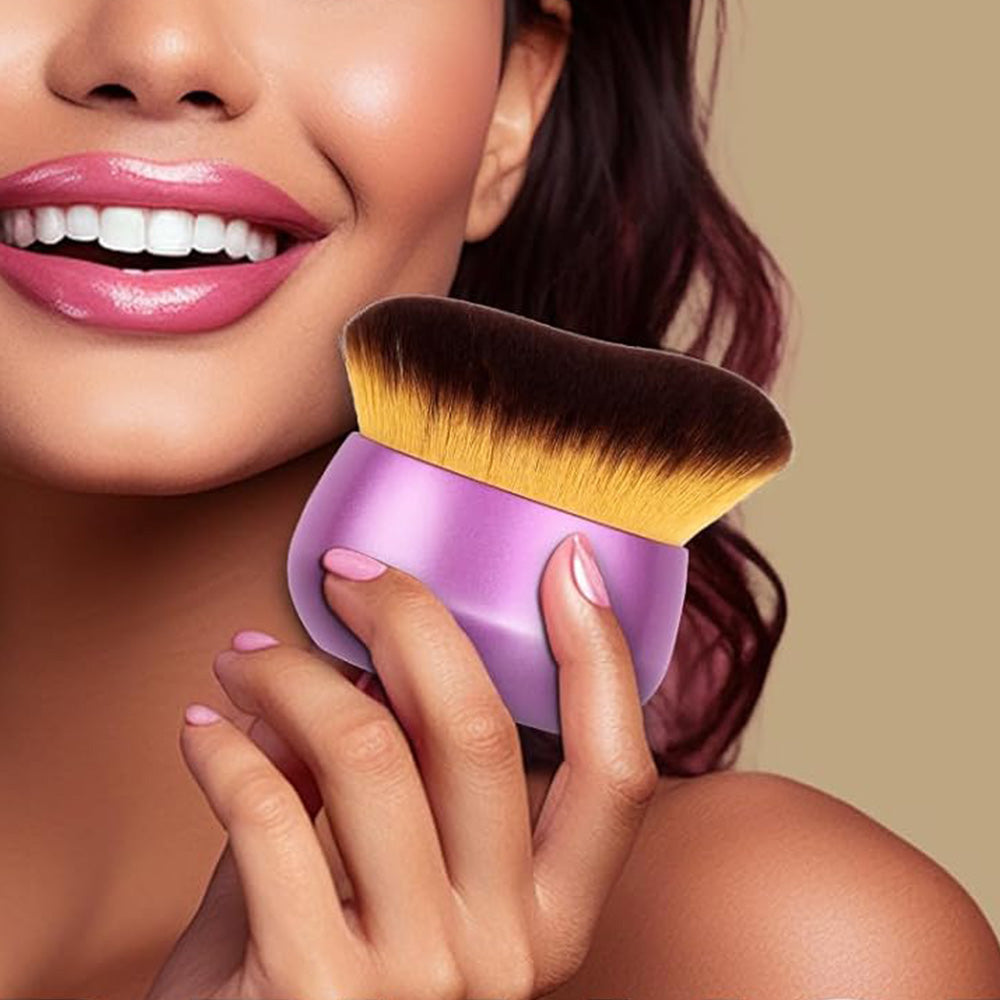 Extra Large Body Makeup Brush for Self Tanner & Liquid Cream Blending Purple