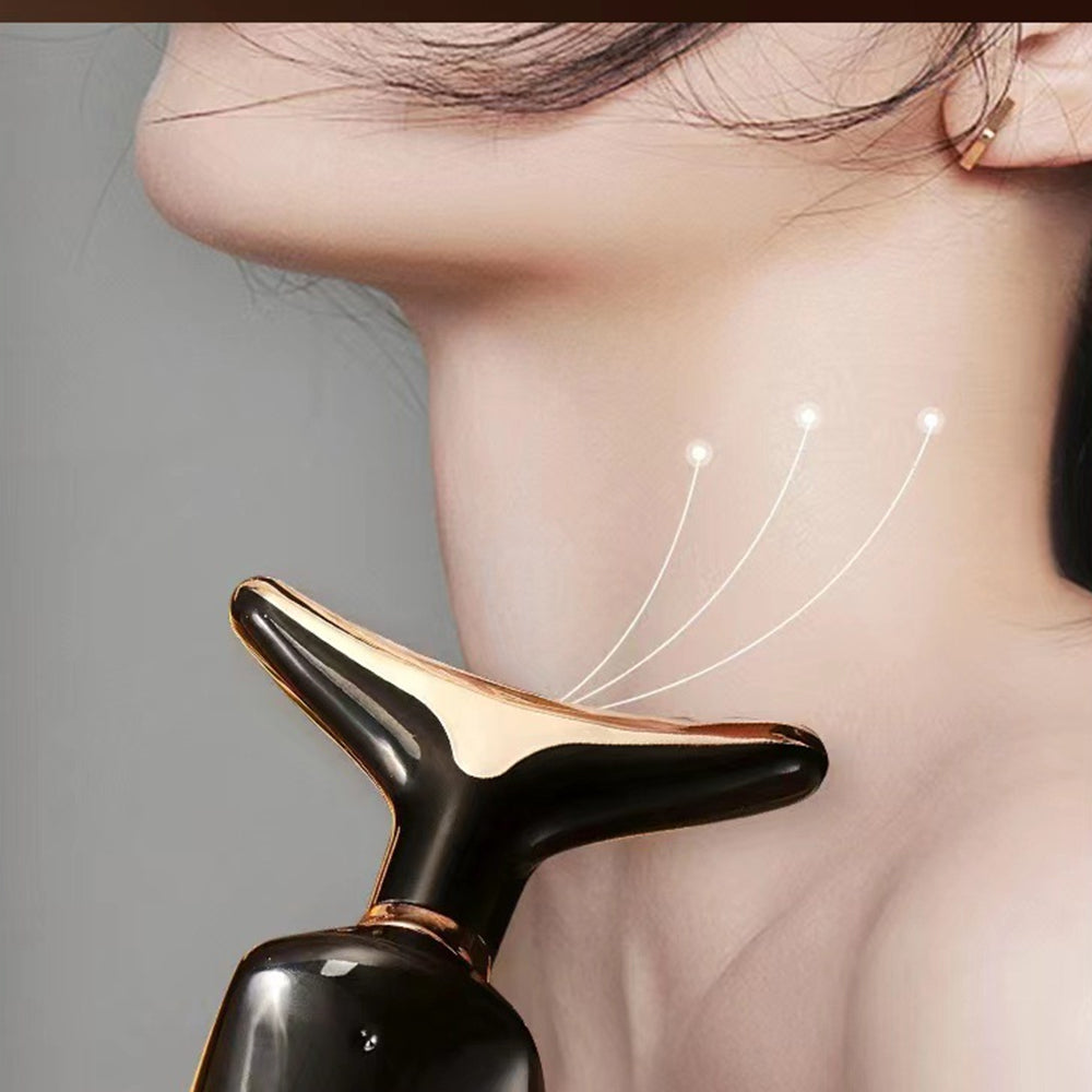 3-in-1 Electric Facial Massager Anti Aging Neck Chin Lifting Device