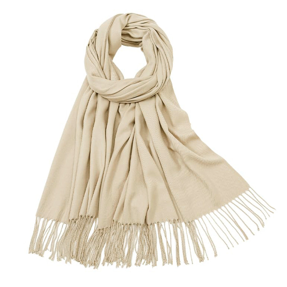 Winter Scarf for Women Shawls Wraps for Evening Dresses Large Warm Soft Scarves-Beige