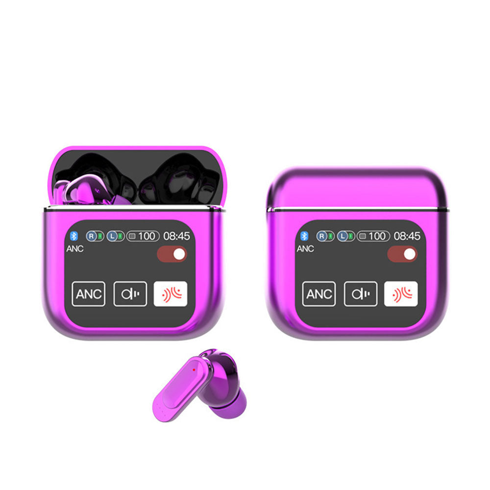 Wireless Bluetooth Headphones Touch Control Stereo Earbuds Headset Purple