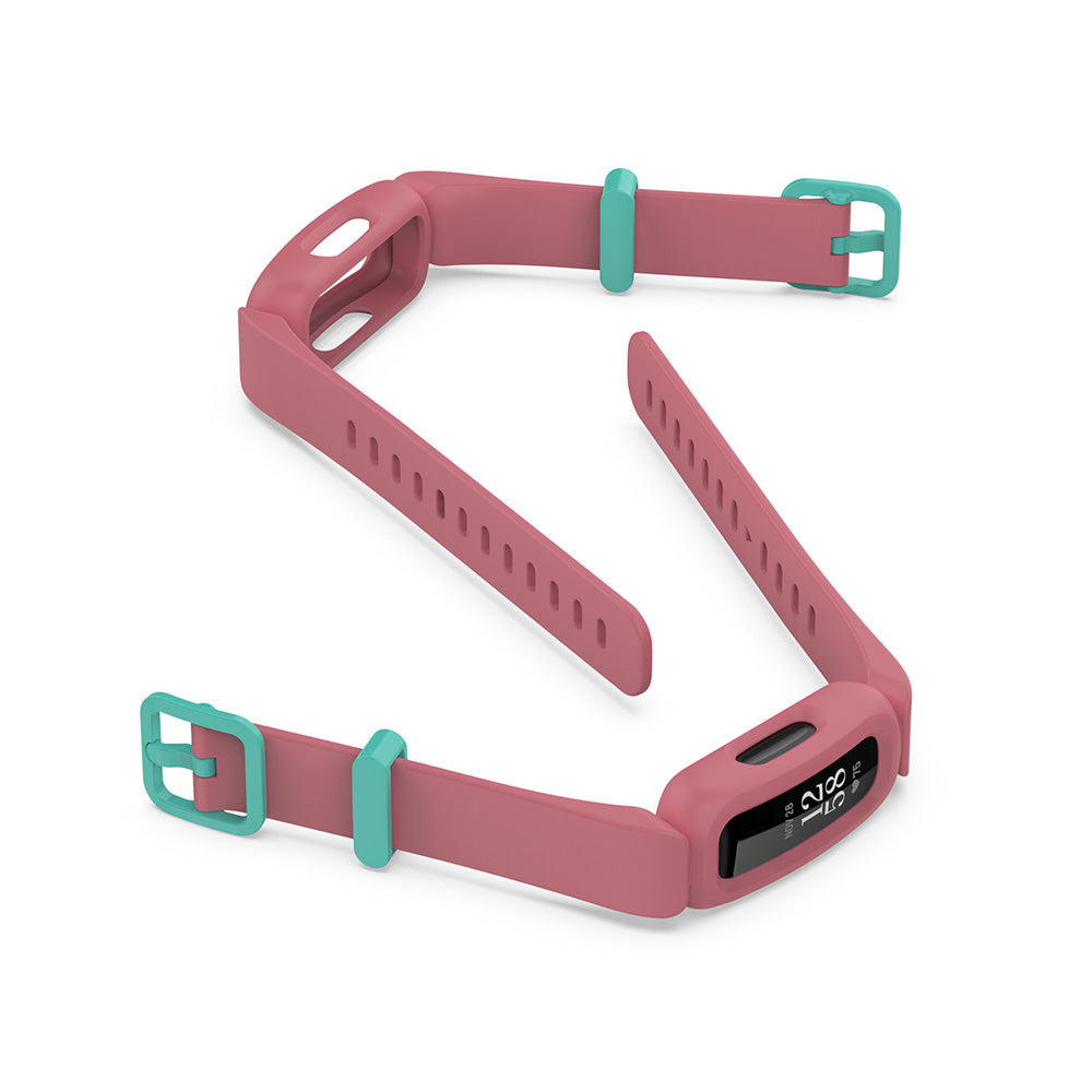 2Pcs For Fitbit Ace 3 Replacement Wristband Kids Silicone Watch Straps Pink