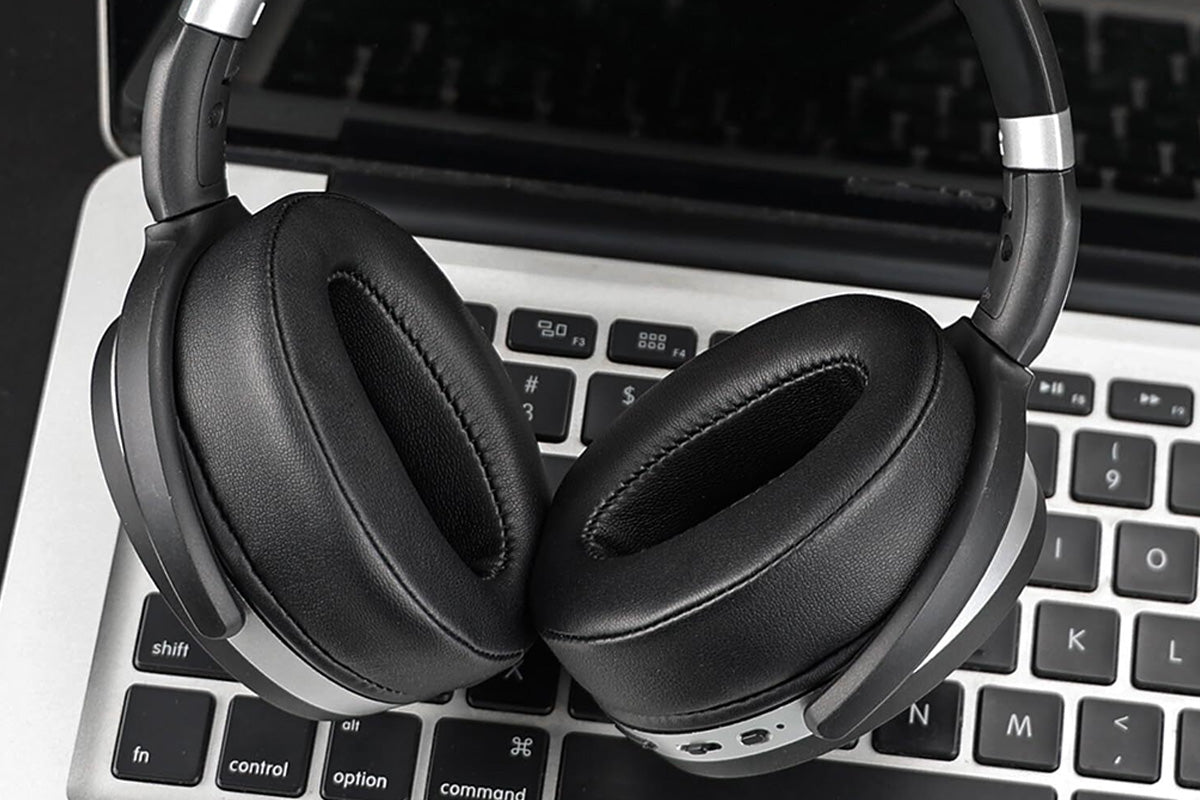 4Pcs Replacement Ear Pads for Sennheiser Headphones Black