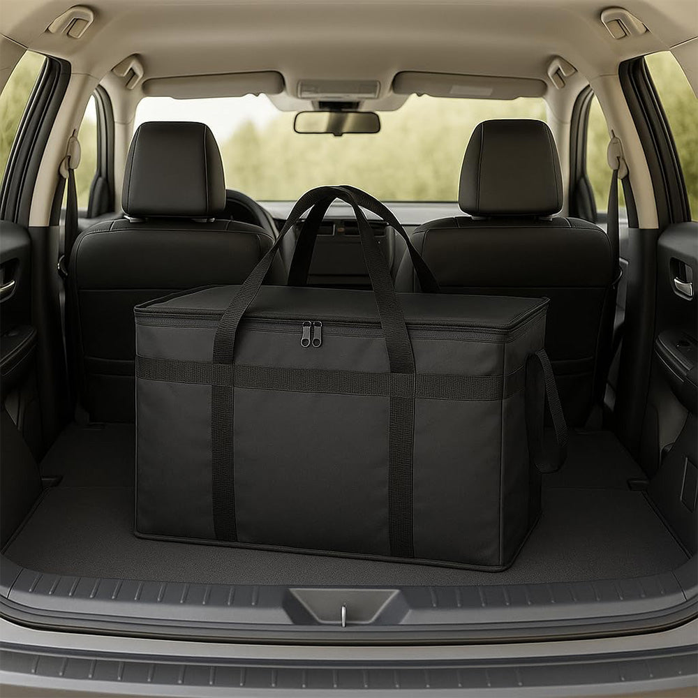 Insulated Bags Food Delivery Pizza Delivery Bags for Grocery Shopping Catering-Black