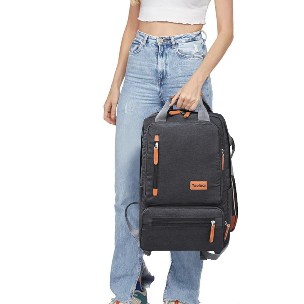 Laptop Backpack Shoulder Bag for Travel School Business Work School Black