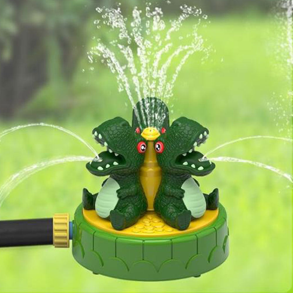 Water Sprinkler for Outdoor Play Water Spraying Toy for Summer Splashing Fun Toy Green Dinosaur