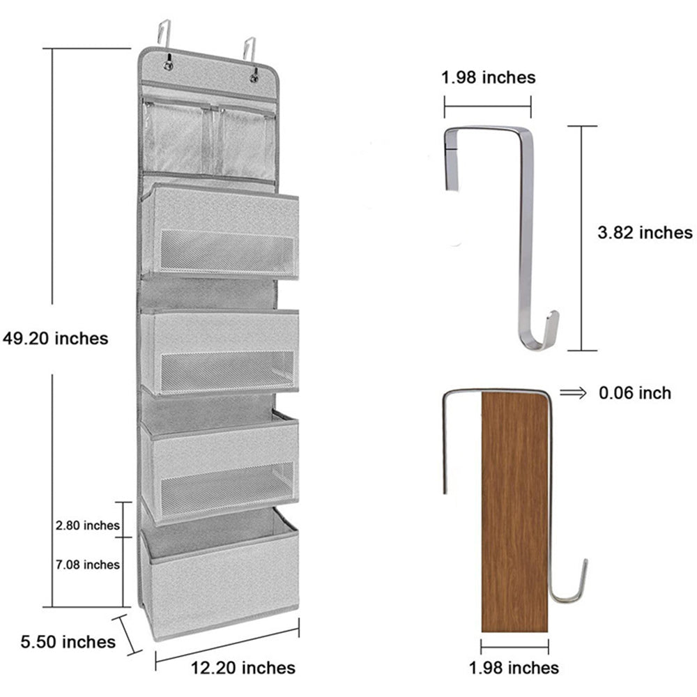 Over The Door Hanging Organizer Wall Mount Large Capacity Storage Toys Sundries Etc-Style 6