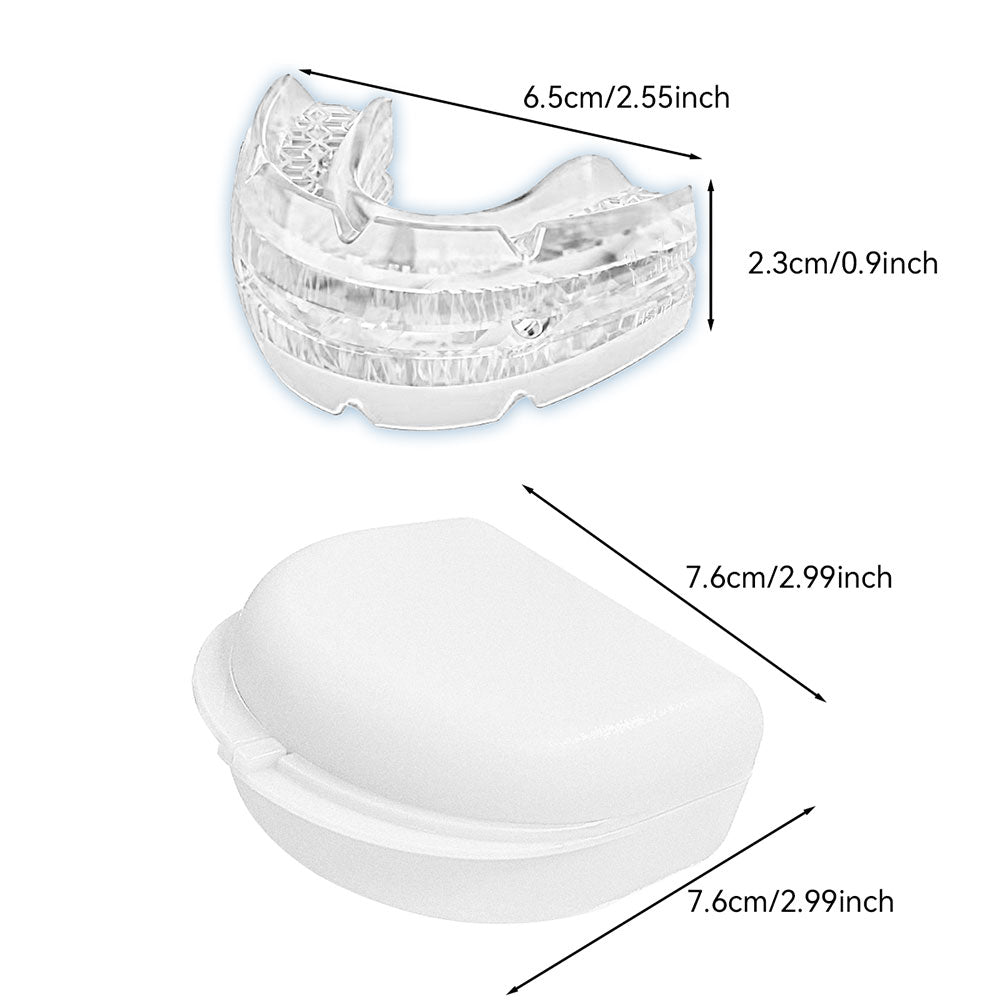 Adjustable Anti-Snore Mouthpiece Stop Teeth Grinding Mouth Guard Sleeping Aid Transparent