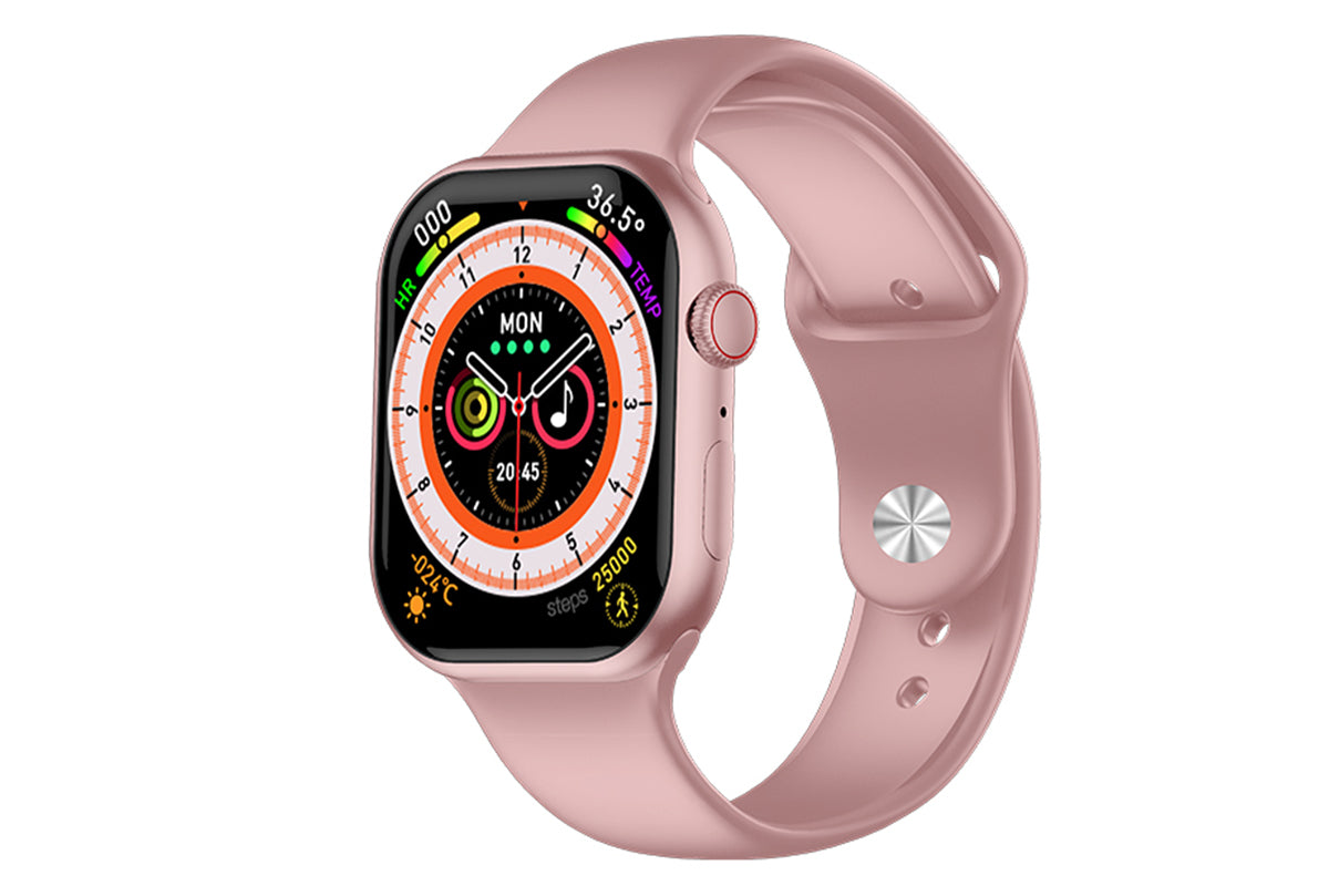 Mini Smart Watch 1.75inch Fitness Tracker Sleep Heart Rate Blood Oxygen Monitor -Pink