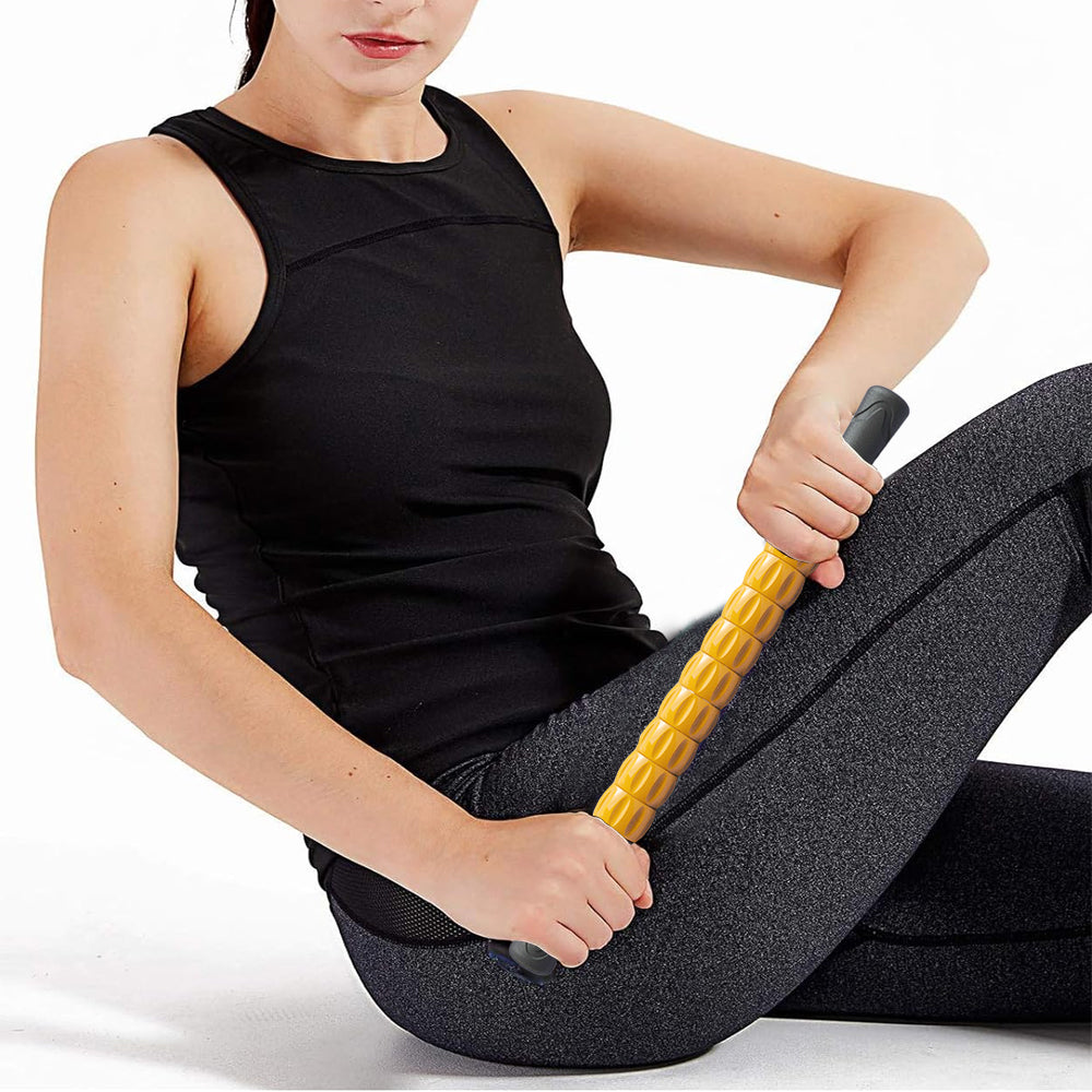 Portable Massage Roller Stick Exercise Gym Equipment Orange