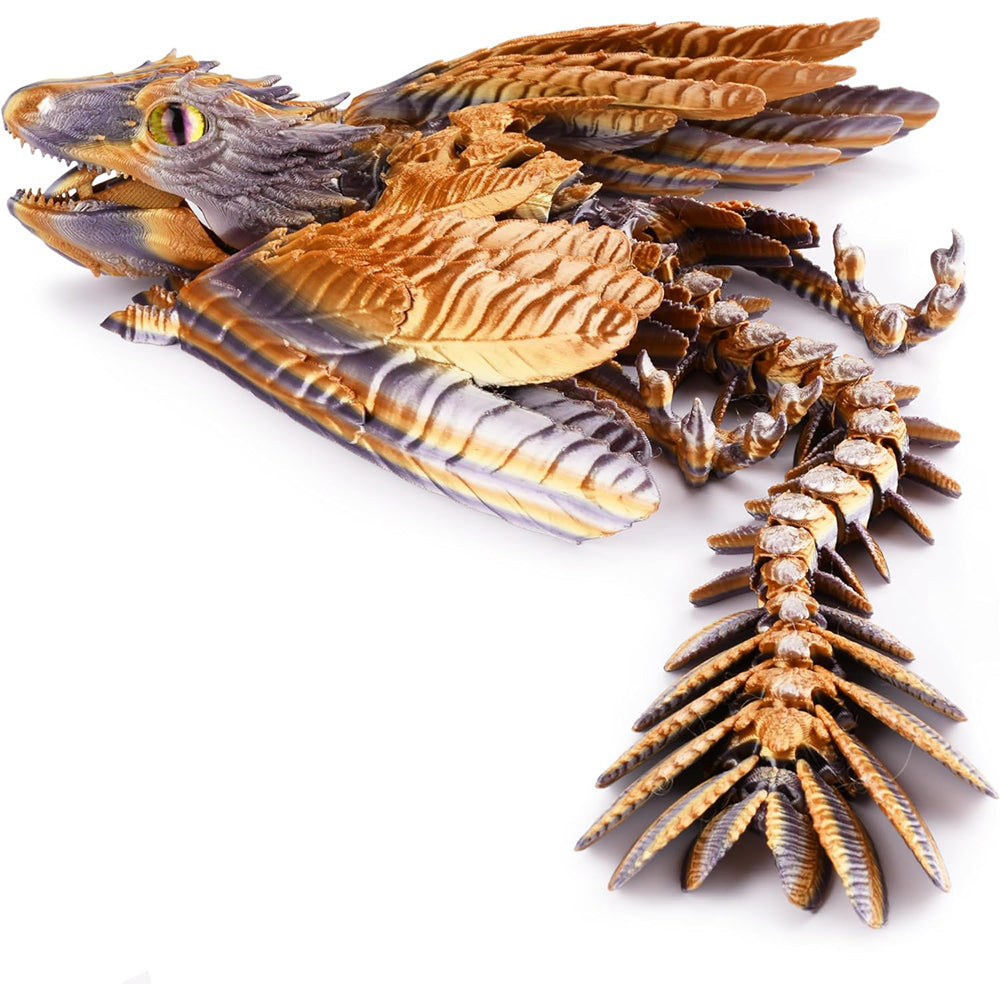 3D Printed Wyvern Dragon Flexible Articulated Dragon Toy Desktop Decor Style 6