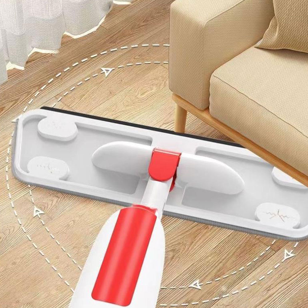 Microfiber Spray Mop Flat Dust Mop Dry Wet Mop for Wood Tile Ceramic Floor Cleaning Red
