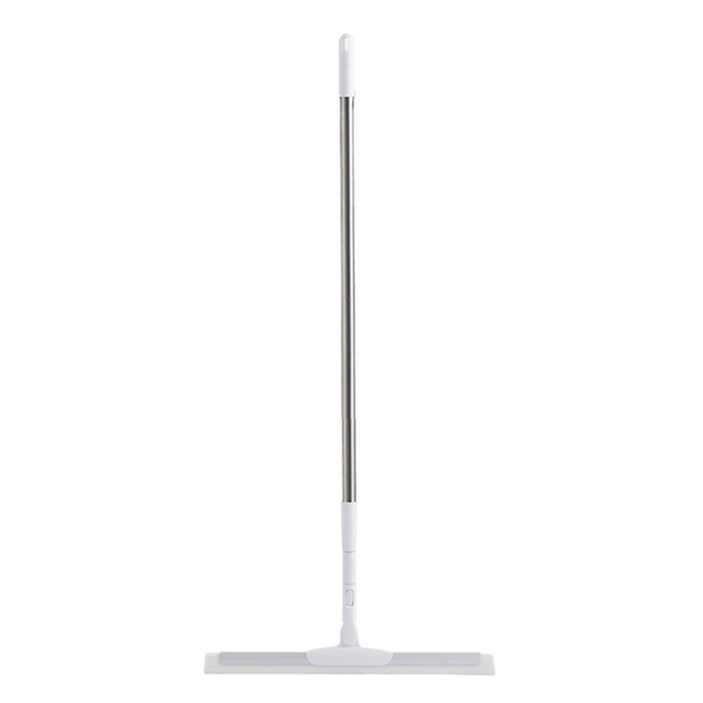 Telescopic Floor Squeegee Scrubber Long Handle Squeegee White