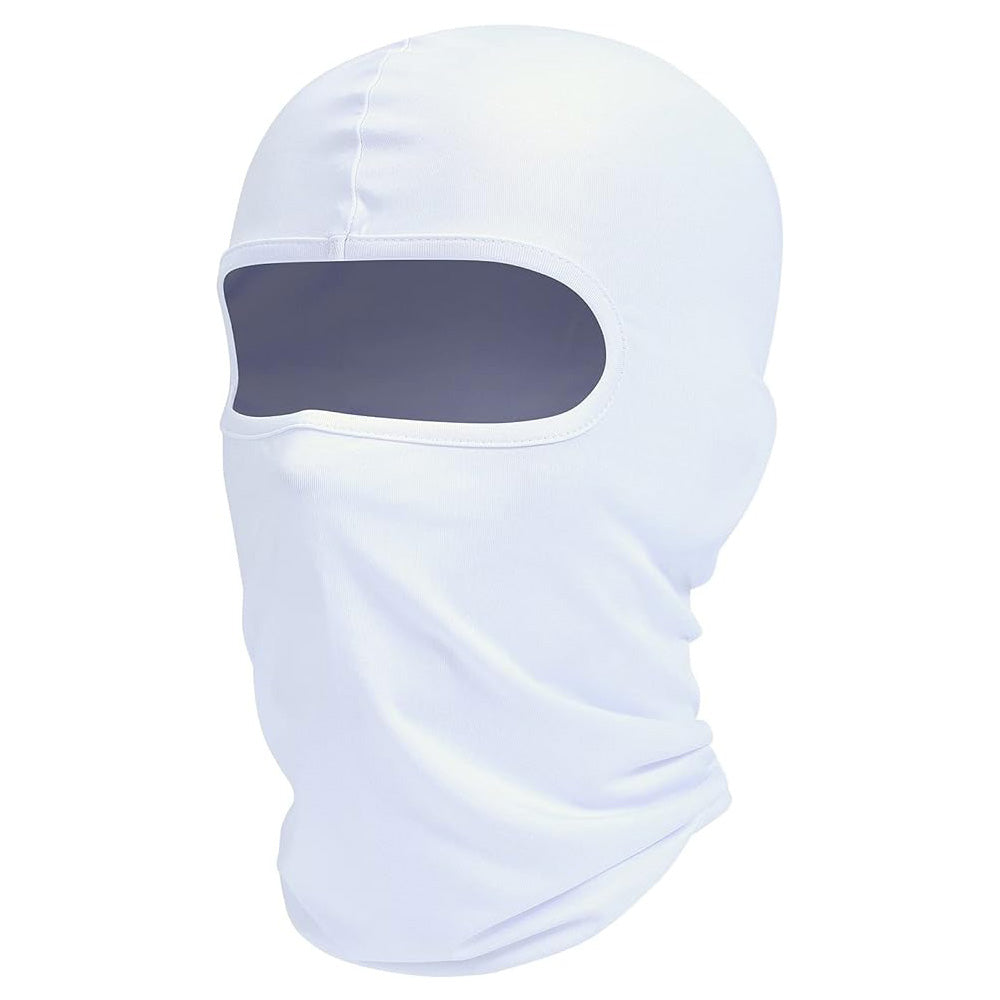 Balaclava Mask Summer Cooling Neck Gaiter Mask for Riding White
