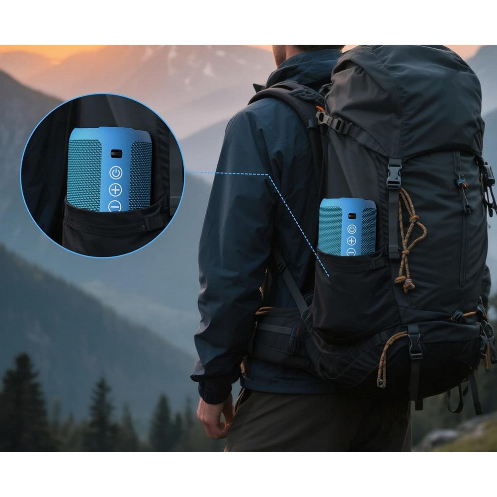 Portable Bluetooth Speaker IPX7 Waterproof Wireless Speaker for Birthday Party-blue