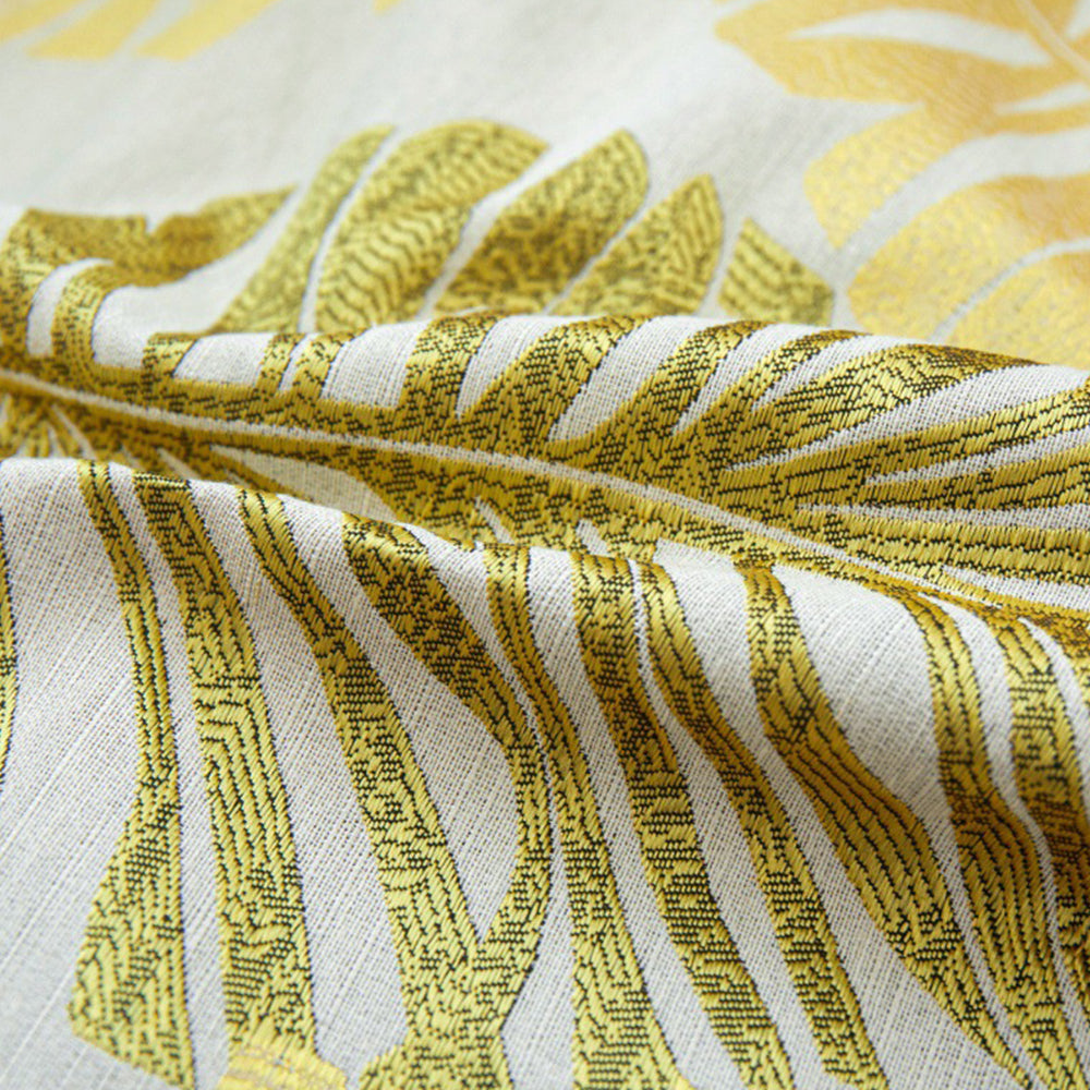 2Pcs Set Palm Leaf Design Cushion Covers Decorative Throw Pillowcase Sofa Home Decor Gold