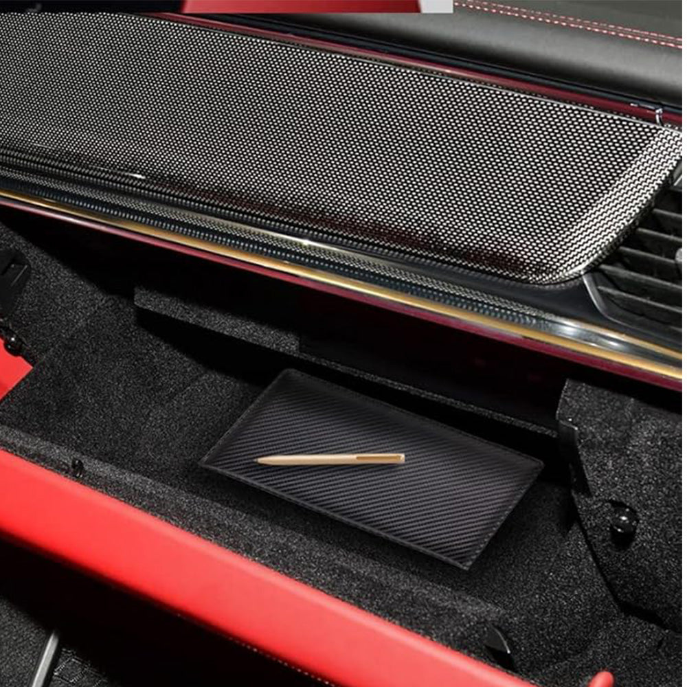 Car Registration and Insurance Card Holder Vehicle License Document Organizer Carbon Fiber Black