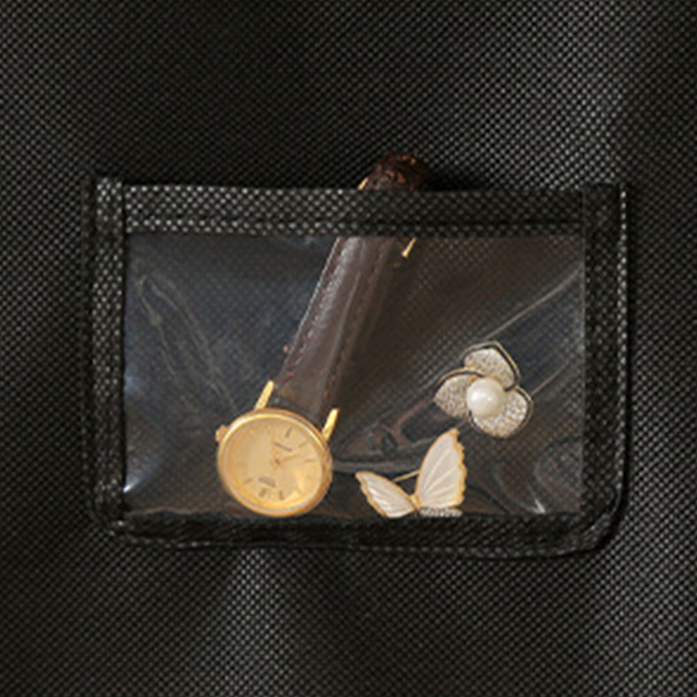 Travel Hanging Garment Bag with Zipper Pocket Dustproof Foldable Suit Bag for Suits Dresses Coats