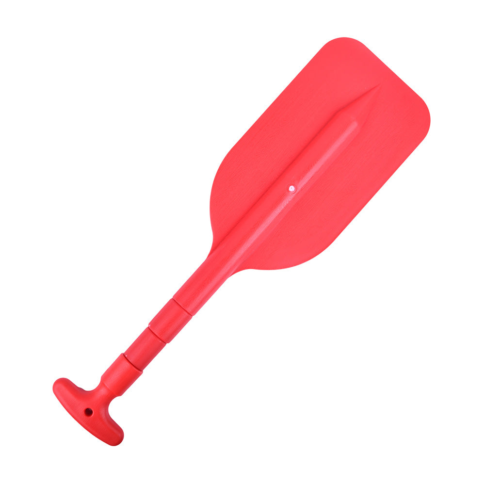 Telescoping Boat Paddle Portable Aluminium Shaft for Kayaing Boating Canoeing River Tubing Red
