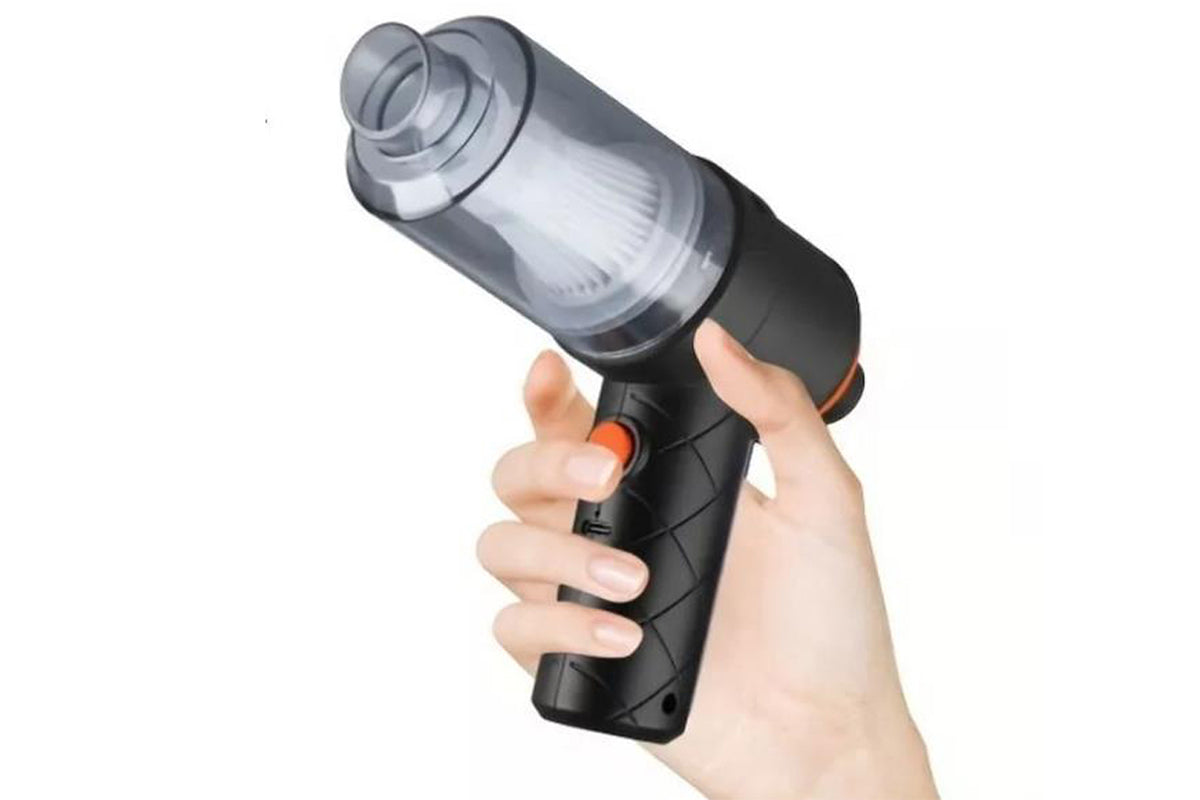 Handheld Car Vacuum Cleaner Rechargeable with Brushless Motor for Home Office Pet -Black + Red