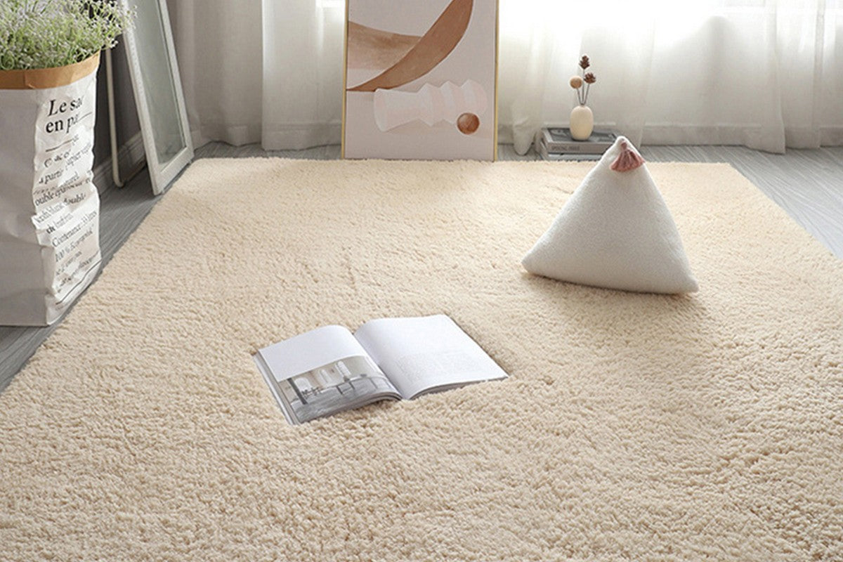 Soft Modern Indoor Large Shaggy Rug for Livingroom Bedroom Dorm Kids Room Home Decorative-Camel