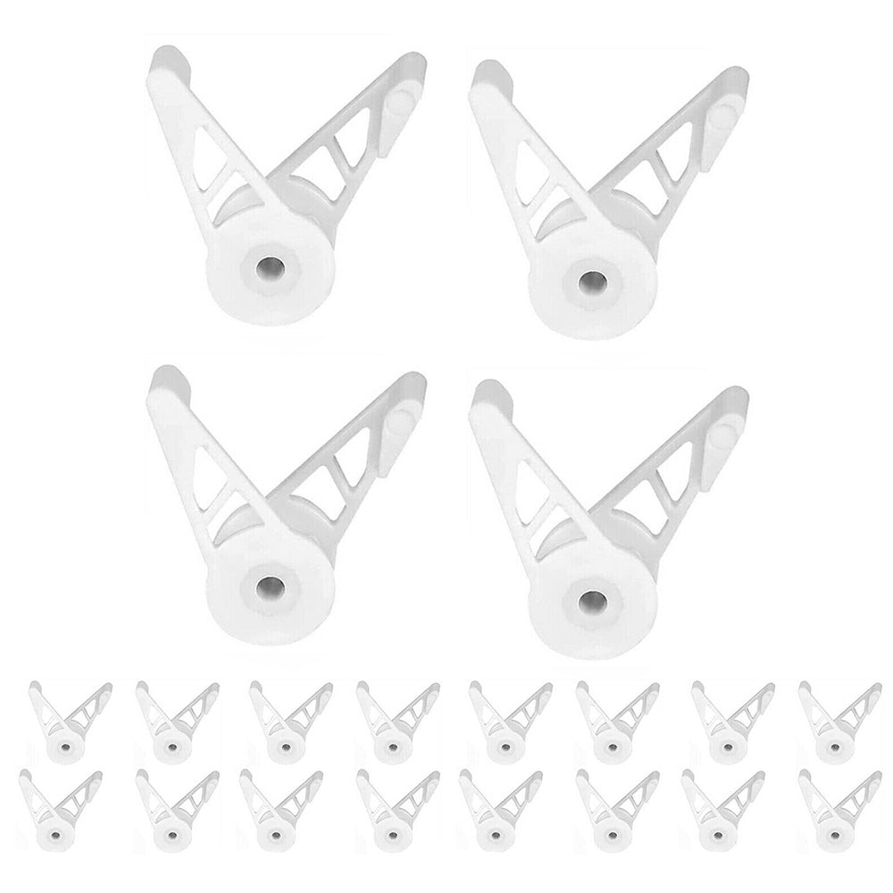 20PCS Adjustable Plant Bender Clip 360 Degrees Low Plant Training Garden Holders White