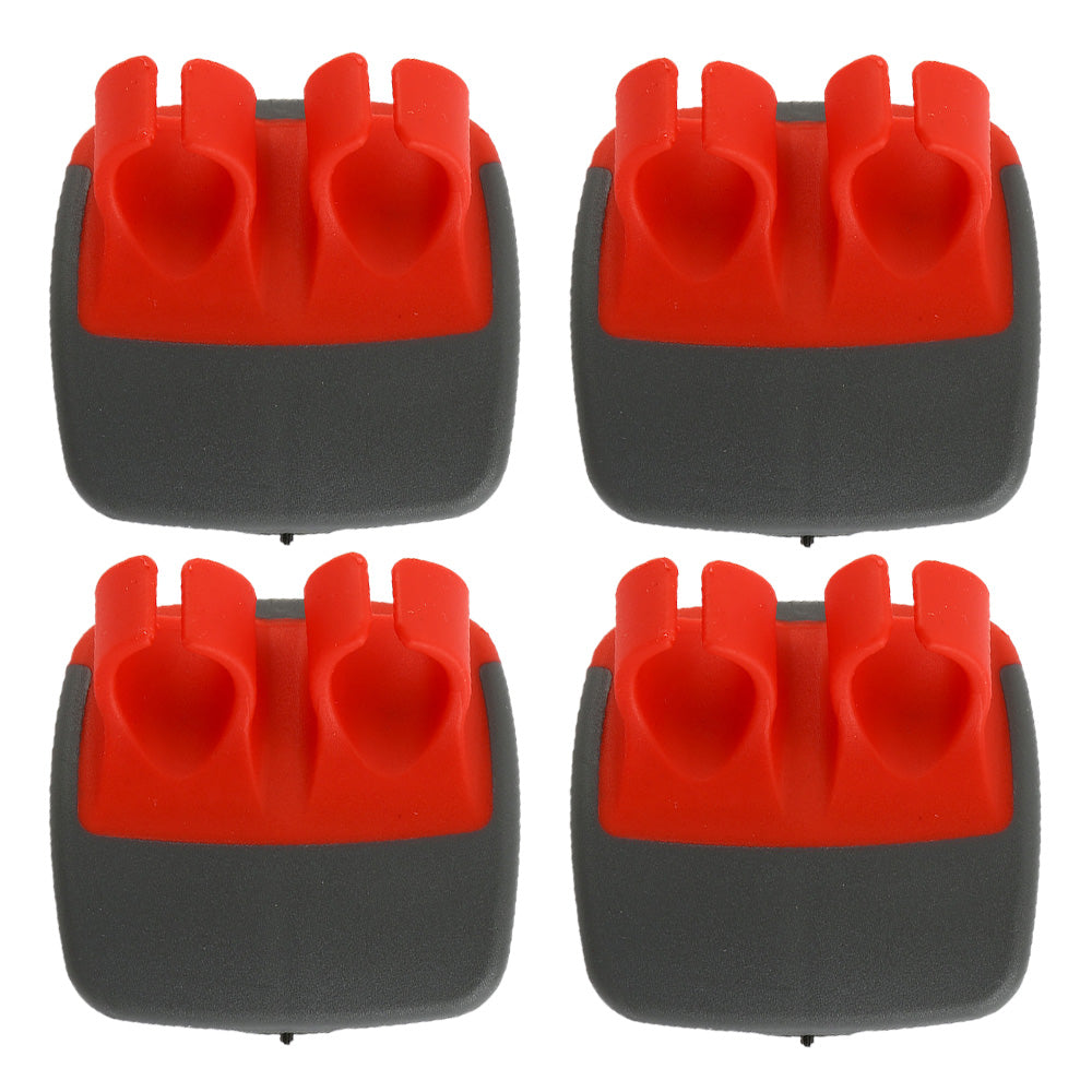 4Pcs Fruit Vegetable Peeler Double Finger Grip Cutter Slicer Kitchen Tools Red