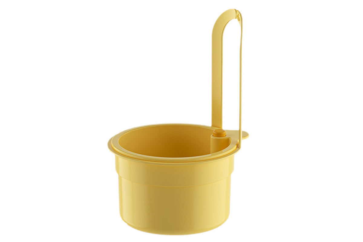 Sink Strainer Basket Faucet Hanging Kitchen Sink Stopper for Fruit Vegetable-Yellow