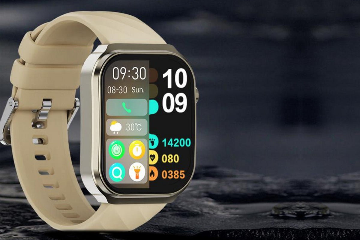 Bluetooth Smart Watch 100+ Sport Modes Fitness Tracker Heart Rate Sleep Monitor -Gold