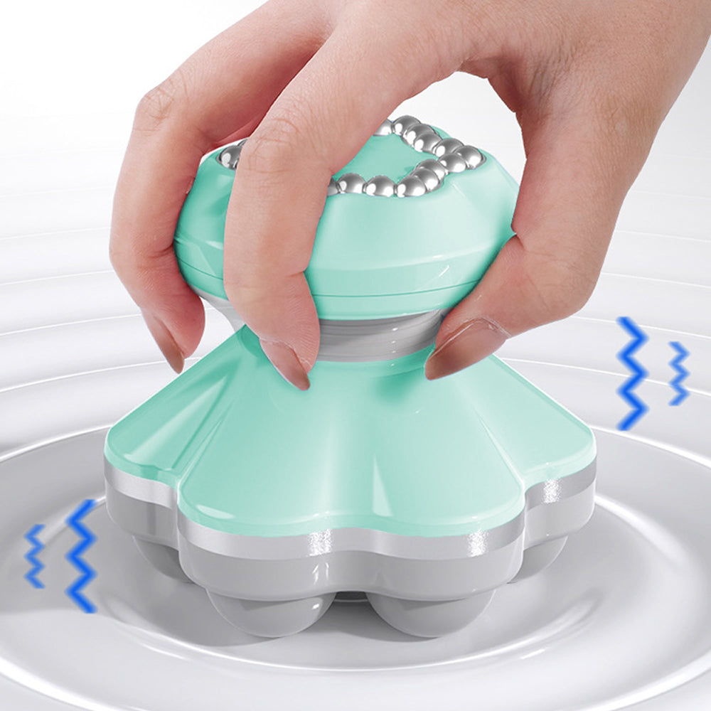 Portable Electric Vibration Massager Hand Held Body Back Massager Green