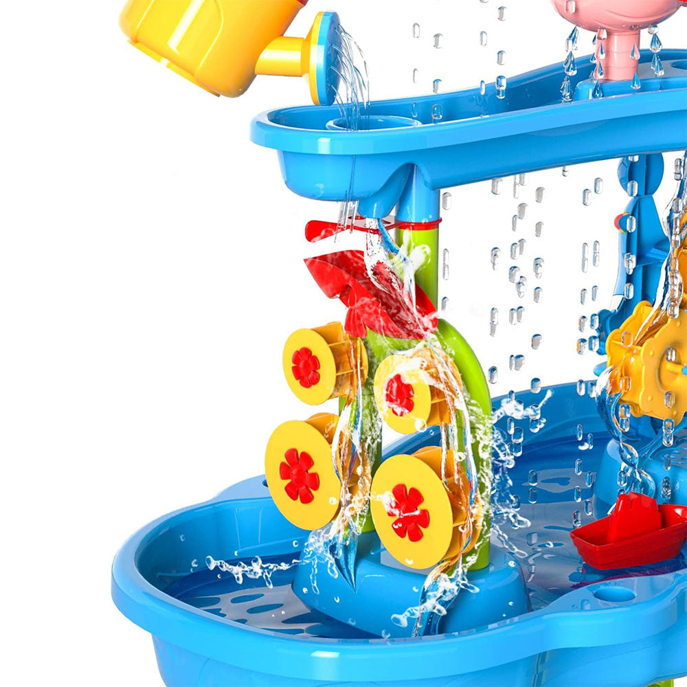 Sand Water Table Toy Set for Toddlers Outdoor Sand and Water Playing Beach Toys Style 2