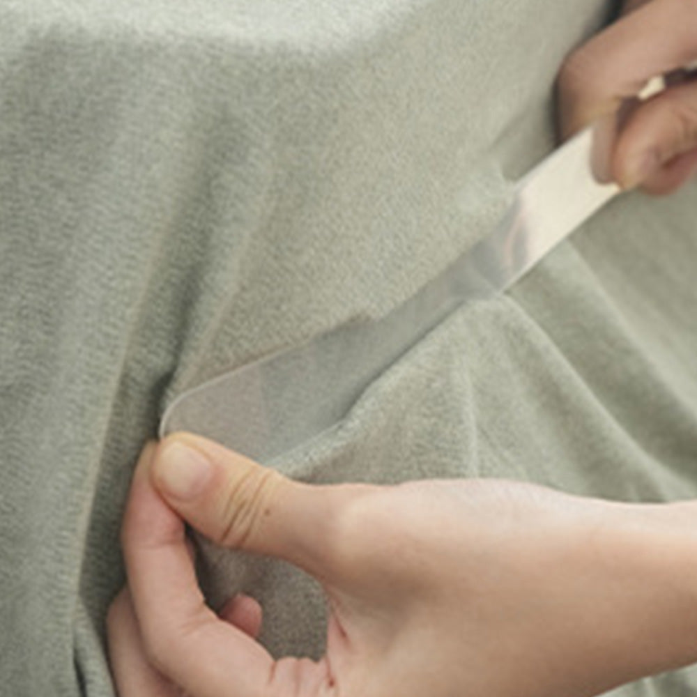 4Pcs Bed Sheet Holder Quilt Fixing Tool with 4 Retaining Strips Fits Most Mattress White