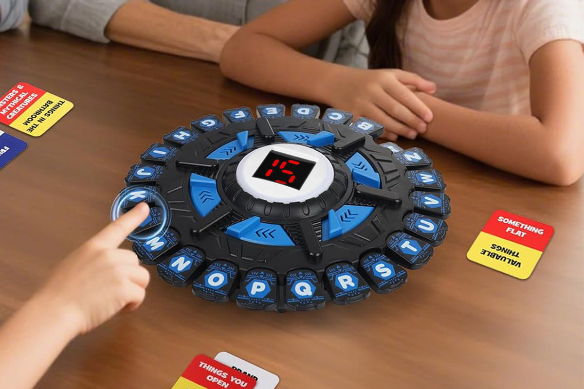 Alphabet Chess Board Game 15 Seconds And 36 Category Cards Family Games -Blue