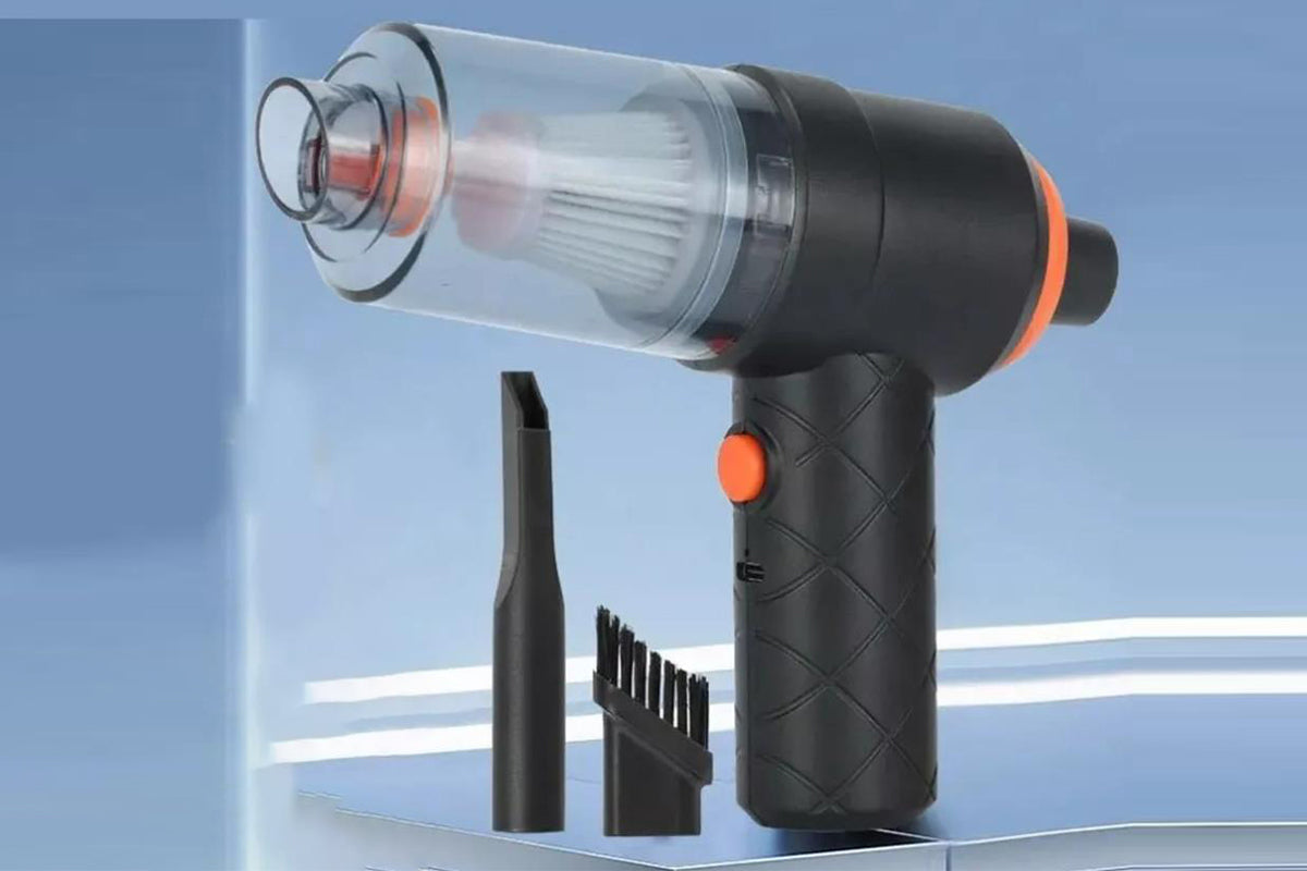 Handheld Car Vacuum Cleaner Rechargeable with Brushless Motor for Home Office Pet -Black + Red