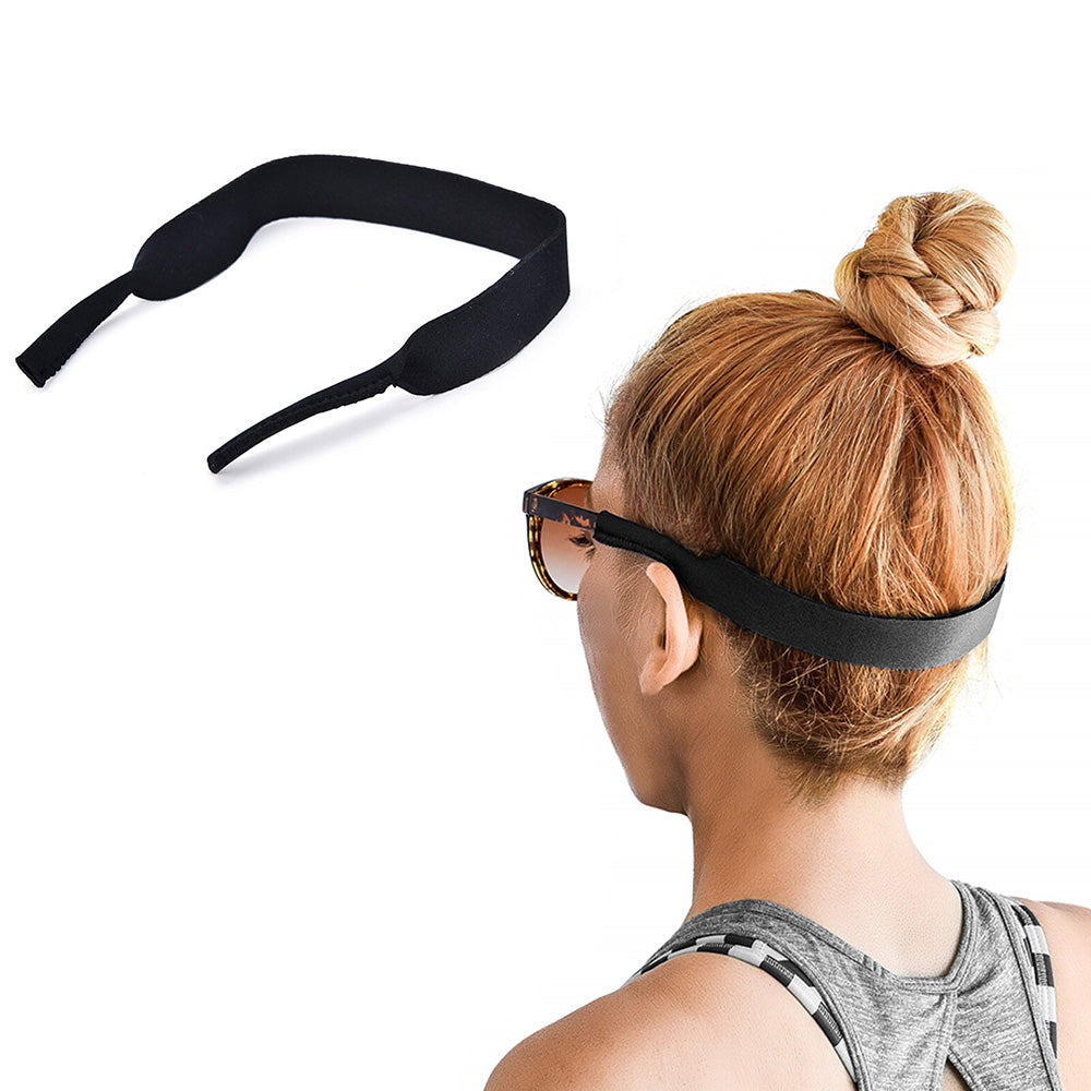 5Pcs Adjustable Sunglasses Retainer Strap-Black