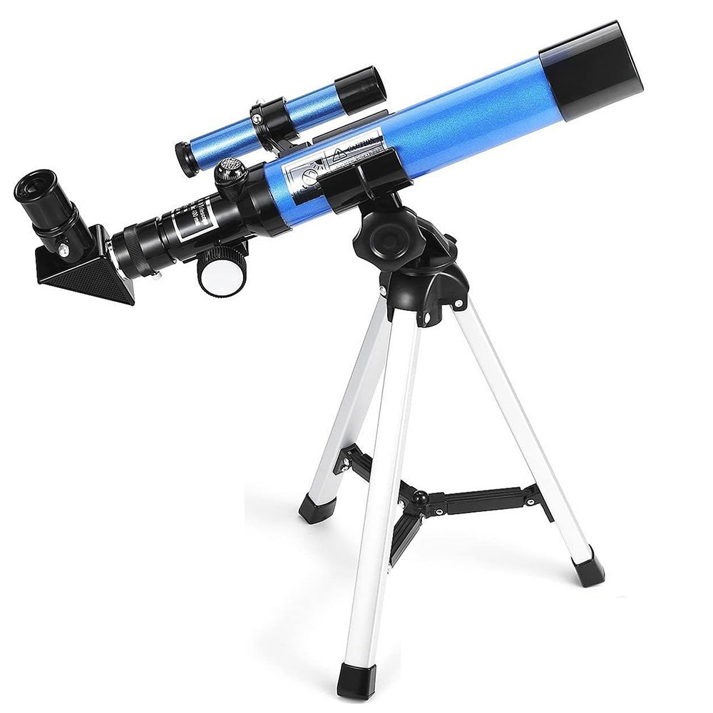 32X Magnification Astronomical Telescope Portable GPS Syncs Telescope with Tripod for Little Astronomy Beginners Blue