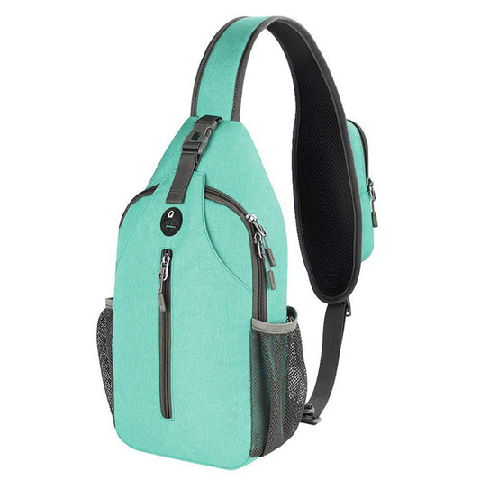 Water-Resistant Crossbody Bag Travel Sling Shoulder Bag with Multiple Compartments Headphone Port (Copy) (Copy)