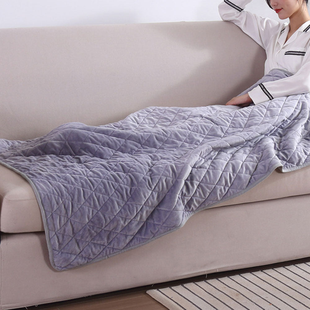 140x100cm Electric Blanket 3 Heat Settings USB Heated Blanket Wearable Gray