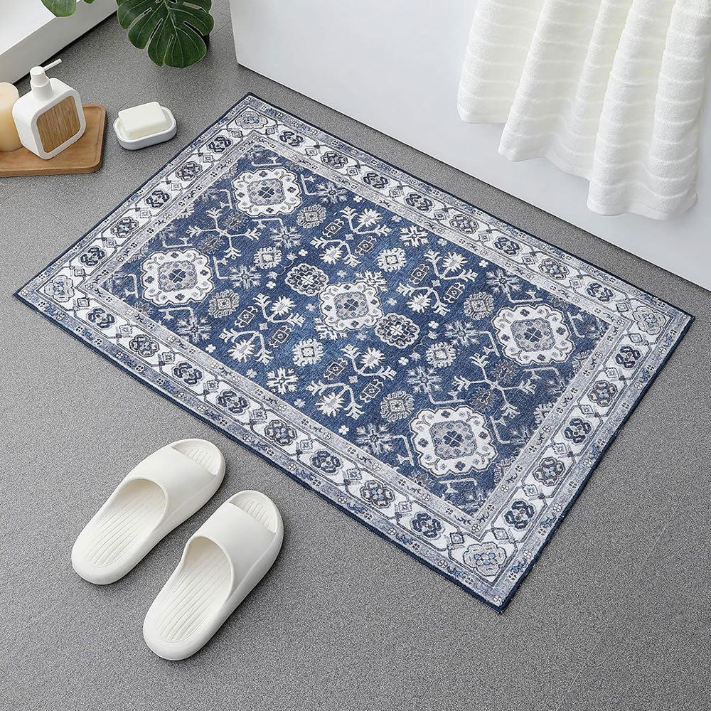 Vintage Boho Floor Mat Washable Non Slip Rugs for Living Room Bedroom Entryways Style 4